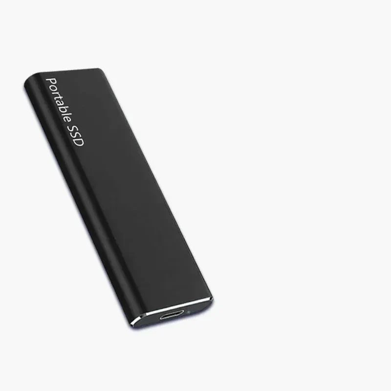 4TB Portable SSD Drive with USB 3.1 Type-C, ideal for fast data storage and transfer, featuring a sleek and compact design for on 0